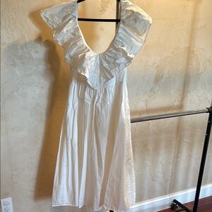 Adam Lippes white Cotten dress 14 NWT